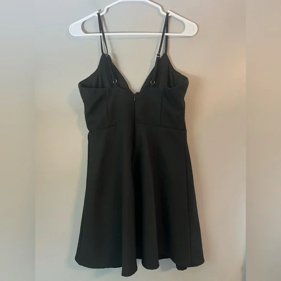 Lulus Better Bow-lieve It Black Skater Dress Size L - Picture 5 of 15